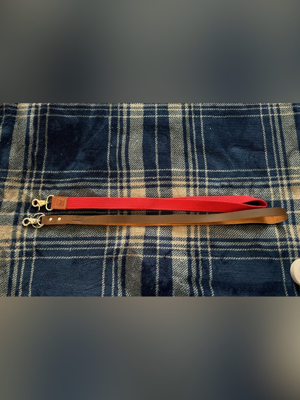 Boshiho Brown Leather Lanyard
